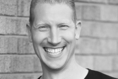 head shot bw